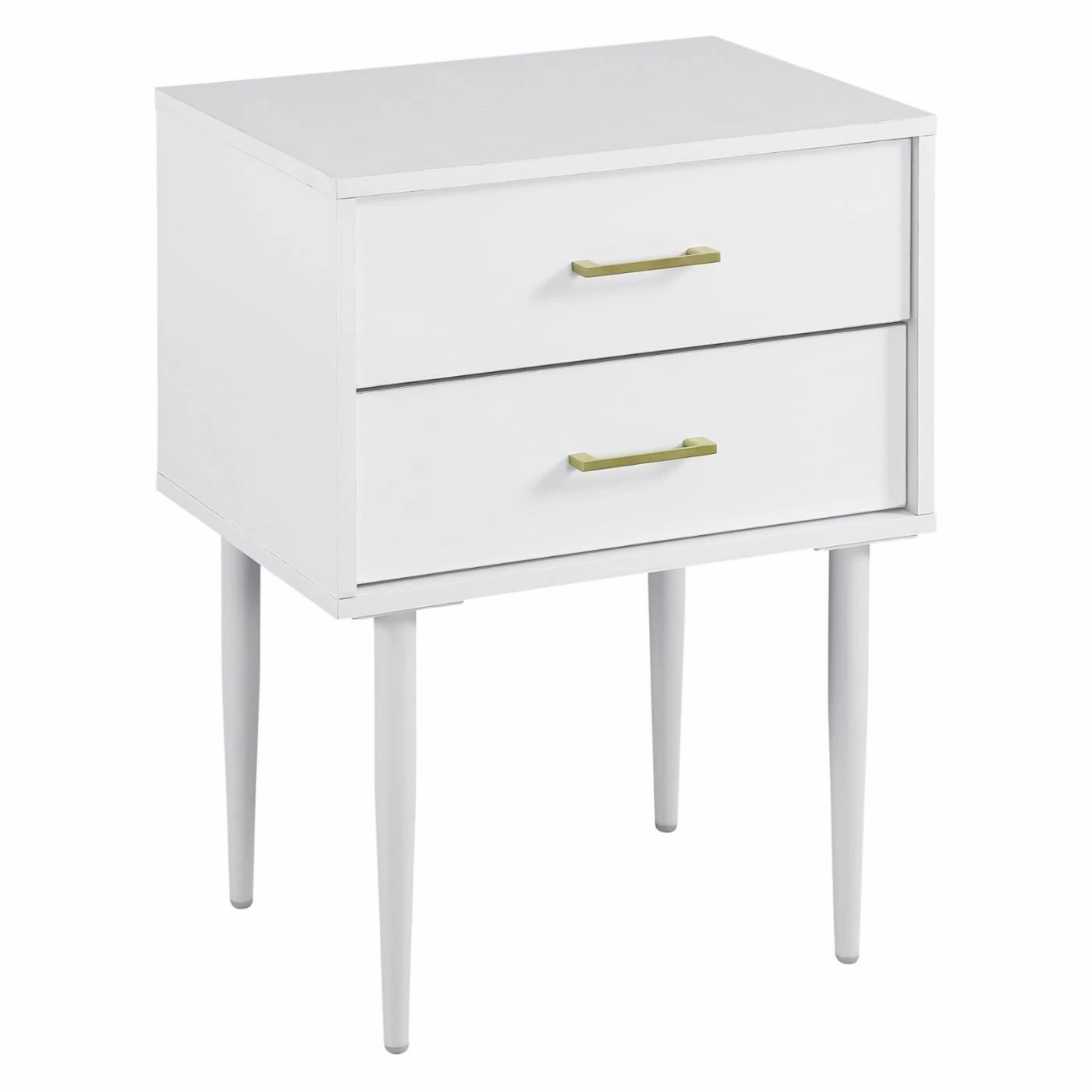 Best Sale π Rectangle End Tables & Side Tables Walker Edison Olivia 2 Drawer Side Table π - Image 2