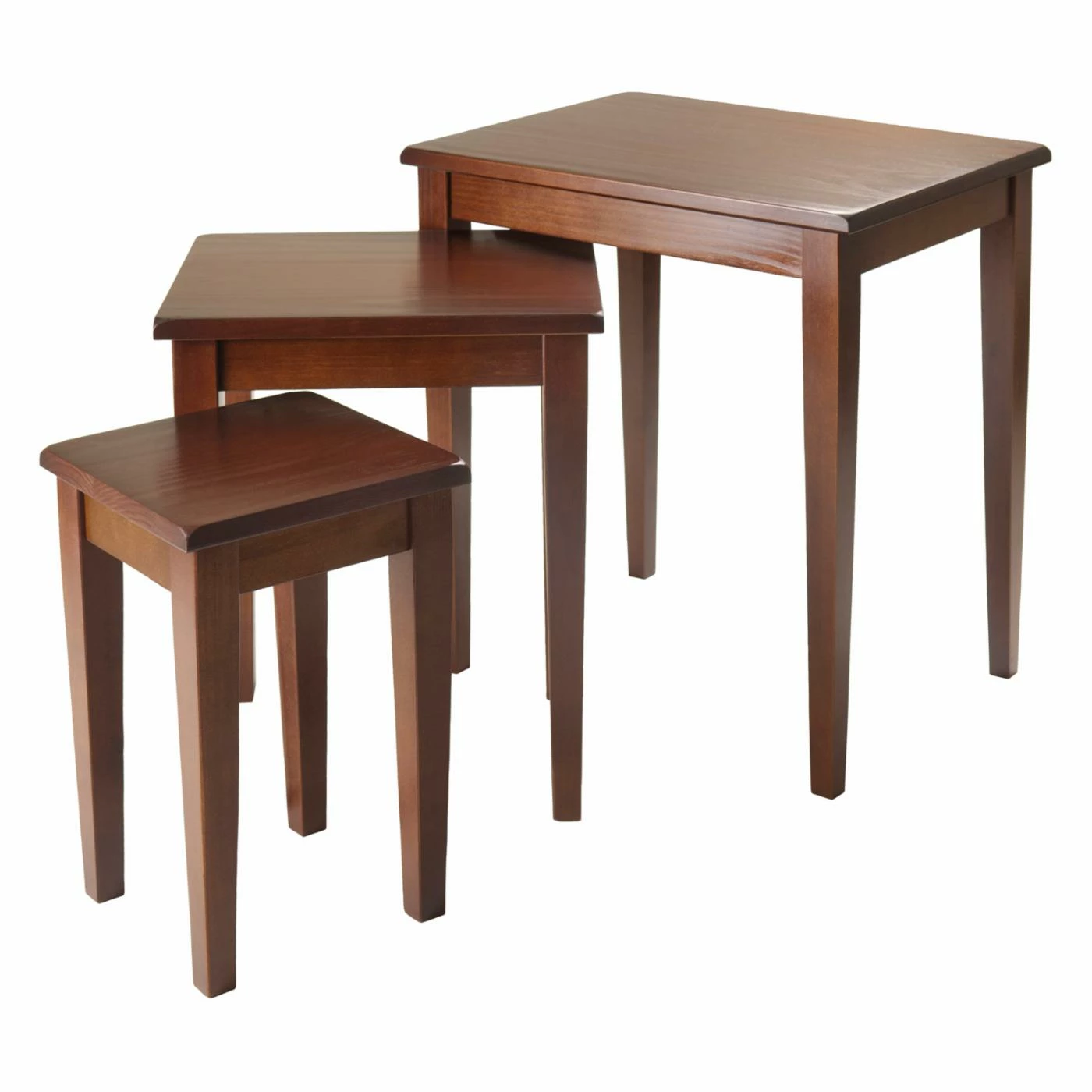 Flash Sale 🎉 Rectangle End Tables & Side Tables Winsome Trading Regalia Walnut Nesting Tables ⌛ - Image 2