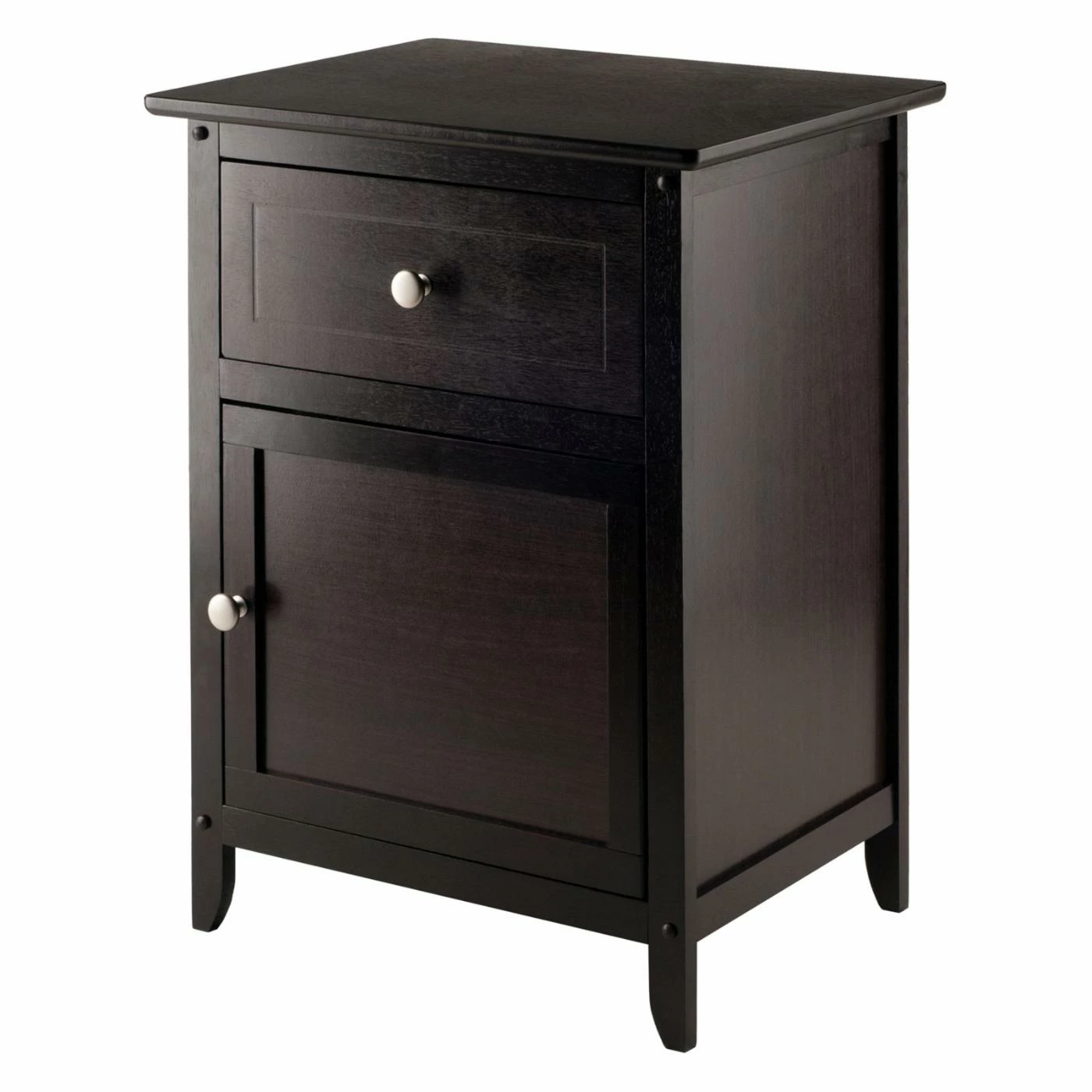 Flash Sale 🛒 Rectangle End Tables & Side Tables Winsome Trading Espresso End Table With 1 Drawer And Cabinet ❤️ - Image 2