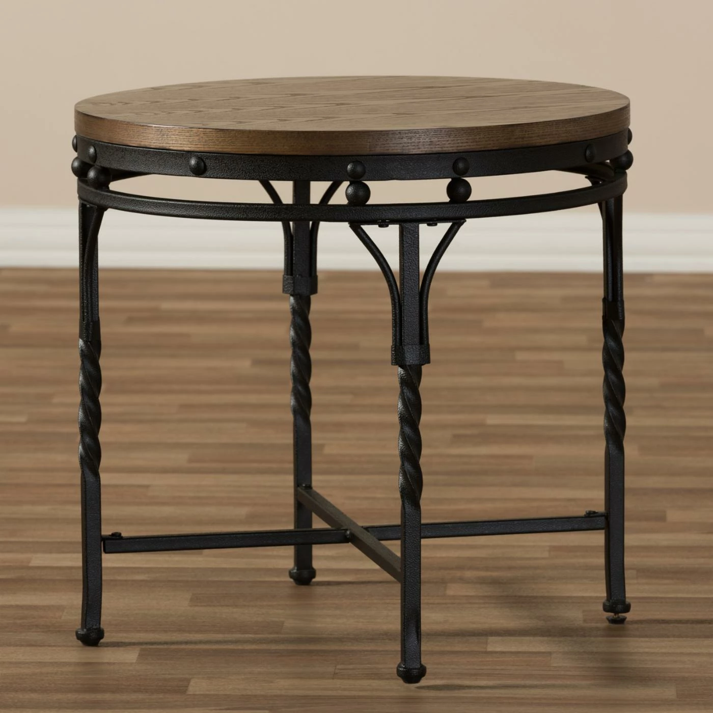 Buy π Round End Tables & Side Tables Baxton Studio Austin Vintage Industrial Antique Bronze Round End Table β€οΈ - Image 2