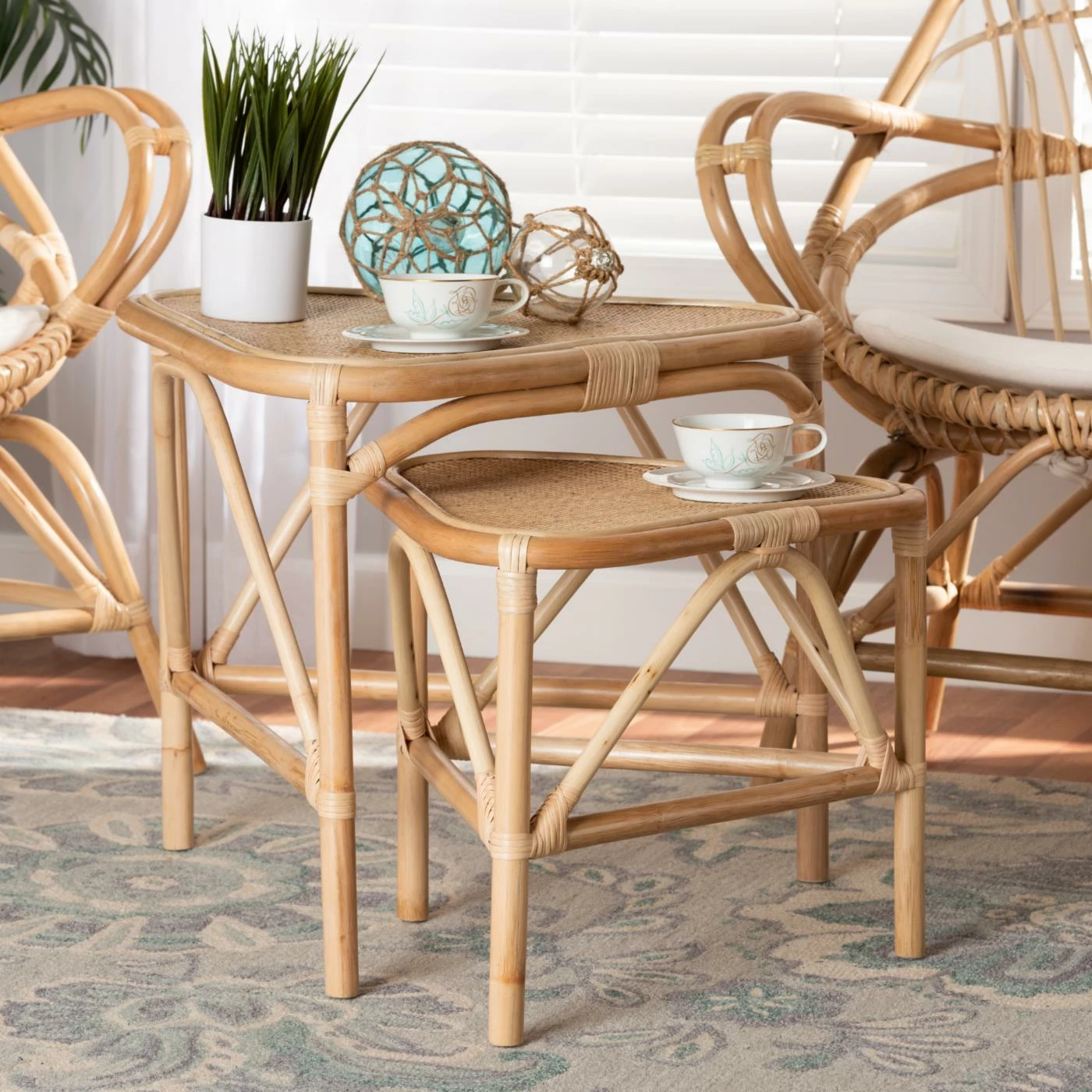 Cheap π Triangle End Tables & Side Tables Baxton Studio Jayden 2-Piece End Table Set π₯° - Image 2