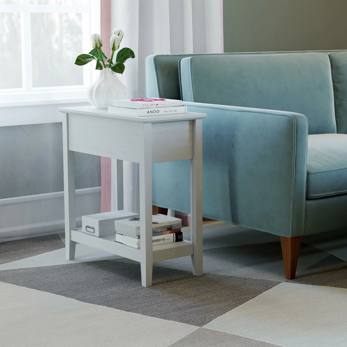 Best Pirce 🥰 Rectangle End Tables & Side Tables Balkene Home Verna End Table 🎉 - Image 2
