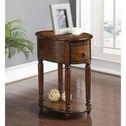 Coupon 🧨 Oval End Tables & Side Tables Acme Furniture Peniel End Table 😀