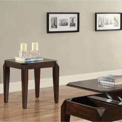 Brand new 💯 Square End Tables & Side Tables Acme Furniture Docila Walnut End Table ⌛