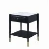 Flash Sale 👍 Rectangle End Tables & Side Tables Acme Furniture Atalia Marble Top End Table 🔥