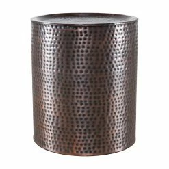 Budget 🔔 Poly & Bark Round End Tables & Side Tables Poly & Bark Tunis Drum Side Table 😉