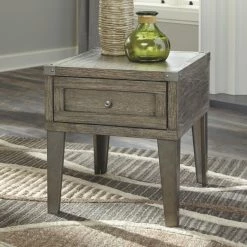 Best Sale ⌛ Rectangle End Tables & Side Tables Signature Design By Ashley Chazney Rectangular End Table With Drawer 👍