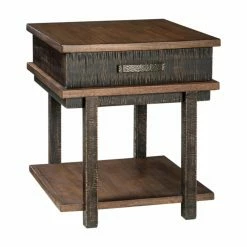 New 😉 Rectangle End Tables & Side Tables Signature Design By Ashley Stanah End Table 😀