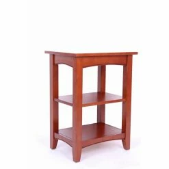 Best deal ๐ Rectangle End Tables & Side Tables Alaterre Furniture Shaker Cottage 2 Shelf End Table - Cherry ๐คฉ