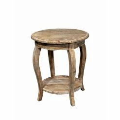 Cheapest 👍 Round End Tables & Side Tables Alaterre Furniture Rustic Reclaimed Round End Table ✨