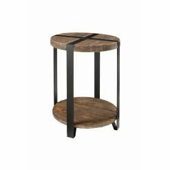 Best reviews of ๐ Rectangle End Tables & Side Tables Alaterre Furniture Modesto Reclaimed Wood Round End Table ๐
