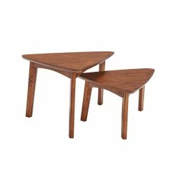 Discount 🔥 Triangle End Tables & Side Tables Alaterre Furniture Monterey Triangular Mid-Century Modern Nesting Tables 💯