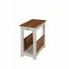 Outlet ✔️ Rectangle End Tables & Side Tables Alaterre Furniture Savannah Chairside Magazine End Table With Pull-out Shelf 💯