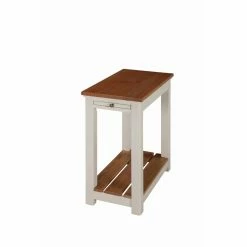 Best Sale ๐ Rectangle End Tables & Side Tables Alaterre Furniture Savannah Chairside End Table With Pull-out Shelf โญ