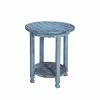 Wholesale 🤩 Round End Tables & Side Tables Alaterre Furniture Country Cottage Round End Table - Blue Antique Finish 🤩