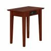 Promo 👏 Rectangle End Tables & Side Tables AFI Furnishings Vienna Chair Side Table With Charging Station 🌟