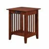 Hot Sale 🧨 Square End Tables & Side Tables AFI Furnishings Mission Printer Stand / End Table With Charging Station 🧨