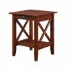 Best deal 🥰 Square End Tables & Side Tables AFI Furnishings Lexi Printer Stand / End Table With Charging Station ✨