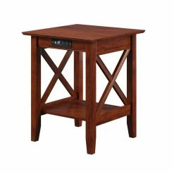 Best deal 🥰 Square End Tables & Side Tables AFI Furnishings Lexi Printer Stand / End Table With Charging Station ✨