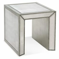 Hot Sale 🌟 Bassett Mirror Company Rectangle End Tables & Side Tables Bassett Mirror Murano Rectangular End Table 👍