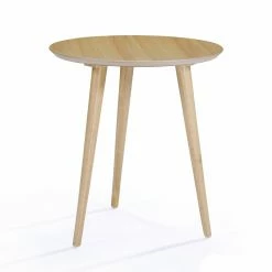 Coupon 🔥 Best Selling Home Round End Tables & Side Tables Ava End Table With Faux Wood Overlay 🛒