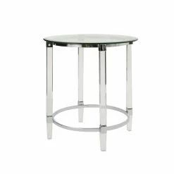 Top 10 🎁 Best Selling Home Round End Tables & Side Tables Orianna Glass Top Circular End Table ✨