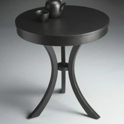 Coupon 🥰 Butler Specialty Round End Tables & Side Tables Butler Side Table - Black Licorice 💯