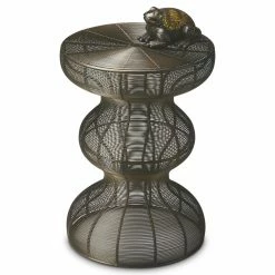 Best deal 😍 Butler Specialty Round End Tables & Side Tables Sinuous Transitional Iron Frame Accent Table ⌛