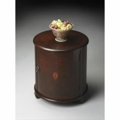Cheapest 🧨 Butler Specialty Round End Tables & Side Tables Butler 24H In. Drum Table - Cherry 🤩