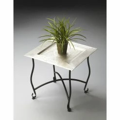 Promo ⌛ Butler Specialty Square End Tables & Side Tables Butler Moroccan Tray Table - Metalworks - 16.25W In. 👍