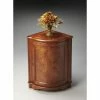New 🧨 Butler Specialty Other Shapes - End Tables & Side Tables Butler Corner Cabinet Table - Olive Ash Burl 🔔