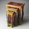 New 👏 Butler Specialty Rectangle End Tables & Side Tables Butler Sasha Hand Painted Nesting Tables - Artifacts 🤩