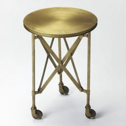 Best Pirce ⌛ Round End Tables & Side Tables Butler Specialty Industrial Chic Costigan Side Table 🔔