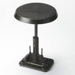 Best reviews of ❤️ Round End Tables & Side Tables Butler Specialty Industrial Chic Pedestal Table 💯