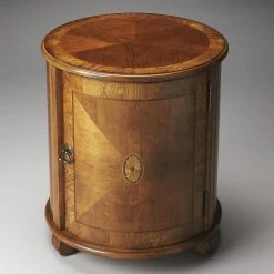 Best reviews of 💯 Round End Tables & Side Tables Butler Specialty Masterpiece Lawrie Drum Table ✔️