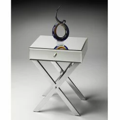Best Sale 🔥 Butler Specialty Rectangle End Tables & Side Tables Butler Vincennes Mirrored End Table With Drawer 🎉