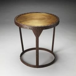 Buy ✨ Butler Specialty Round End Tables & Side Tables Butler Bonham Iron End Table 🥰