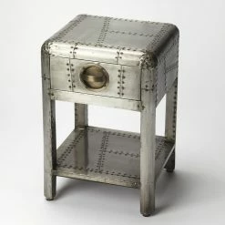 Cheap 😍 Butler Specialty Square End Tables & Side Tables Butler Yeager Aviator Accent Table With Drawer 👍