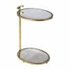Promo 🎁 Oval End Tables & Side Tables Butler Specialty Ciro Metal And Mirror Side Table 🎁