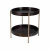 Outlet ✔️ Round End Tables & Side Tables Butler Specialty Damirra Wood And Metal Accent Table 🎉