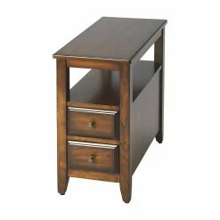 Flash Sale 👏 Rectangle End Tables & Side Tables Butler Specialty Marcus Antique Cherry Decorative Table 🤩