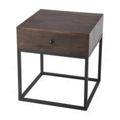 Hot Sale 😉 Square End Tables & Side Tables Butler Specialty Brixton Coffee And Iron End Table ✨