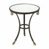 Cheapest ✨ Round End Tables & Side Tables Butler Specialty Meurice Glass And Metal Accent Table 🥰