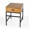 Buy 🔔 Butler Specialty Square End Tables & Side Tables Butler Hans 1 Drawer Wood And Iron End Table 🌟