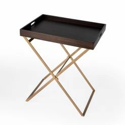 Brand new โญ Butler Specialty Rectangle End Tables & Side Tables Butler Emma Cross Legs Tray Table ๐งจ