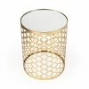 Budget ⭐ Butler Specialty Round End Tables & Side Tables Butler Corselo Mirror And Metal Accent Table 🎉