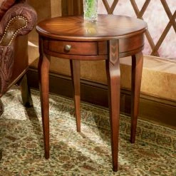 Budget ๐ฏ Butler Specialty Round End Tables & Side Tables Butler Side Table 24H In. - Cherry ๐
