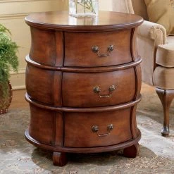Flash Sale 🎉 Butler Specialty Round End Tables & Side Tables Butler Bentley Barrel Table 🌟
