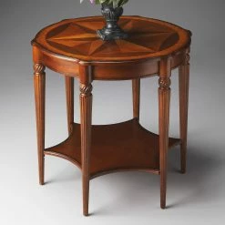 Top 10 ✔️ Butler Specialty Round End Tables & Side Tables Butler Accent Table 28H In. - Olive Ash Burl ⌛