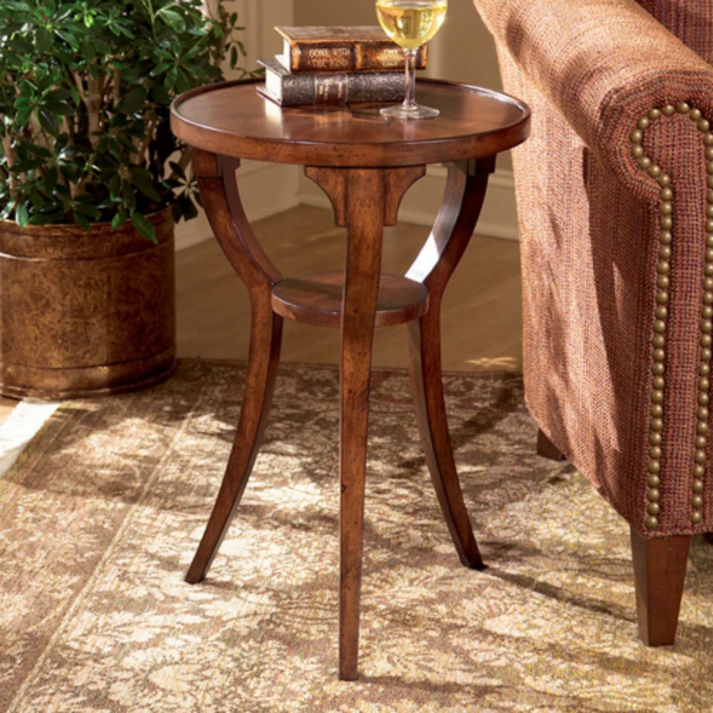 Buy π― Butler Specialty Round End Tables & Side Tables Butler Round Accent Table 24H In. - Cherry π₯°